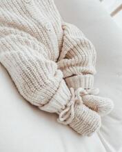 La Bebe™ Lambswool Natural Eco Socks/Booties Art.236716 Natural wool socks/boots for newborns