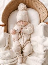 La Bebe™ Lambswool Natural Eco Socks/Booties Art.236716 Натуральные шерстяные носочки/сапожки для новорожденного,2 шт