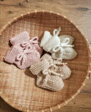 La Bebe™ Lambswool Natural Eco Socks/Booties Art.236716 Натуральные шерстяные носочки/сапожки для новорожденного,2 шт