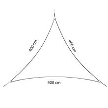 Sun sail Springos SN1056 4 x 4 x 4m dark grey