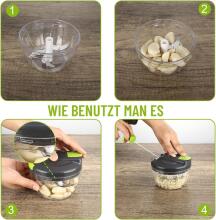 Sinnsally Manual Onion Chopper Art.236959 Мини блендер / размельчитель,520мл