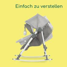 Bebeconfort Calys Baby Rocker 3 in 1 Art.236997 Grey Mist bērnu šūpuļkrēsliņš-gultiņa trīs vienā
