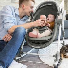 Bebeconfort Calys Baby Rocker 3 in 1 Art.236998 Happy Day bērnu šūpuļkrēsliņš-gultiņa trīs vienā