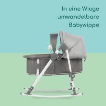 Bebeconfort Calys Baby Rocker 3 in 1 Art.236999 Warm Grey bērnu šūpuļkrēsliņš-gultiņa trīs vienā