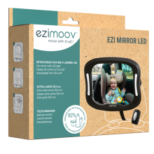 Ezimoov Led Mirror Art.EZ-1101 Bērnu novērošanas spogulis mašīnā ar LED gaismu.