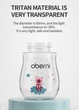 Oberni Tritan Drinking Cup Art.237421 Pink mācību krūze ar salmiņu no 12 mēn.,270ml