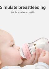 Oberni Anti-Colic Glass Baby Bottle Art.237437 Pink