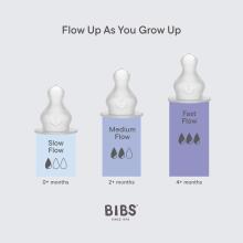 Bibs Bottle Nipple  Fast Flow Silicone Art.237442 Silikona pudeles knupīši 2 gb – Vidējas plūsmas