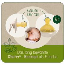 Nip Cherry Art.237454 Stikla pudele ar lateksa knupīti pienām(S), 1.izmērs,120ml