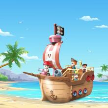 Toys Pirate Ship Art.237559 Bērnu rotalieta Pirātu kuģis