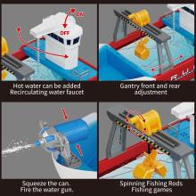 Fisca Bathtub Boat Toy with Mini Fish and Tools Art.237561 лодка для ванны с мини-рыбками