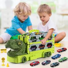 Vatos Truck Toy Cars Dino Art.237651  Трейлер с машинками и трассой