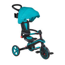 GLOBBER trīsritenis Explorer Trike Foldable 4 In 1, zilganzaļa, 732-105