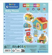 Montessory Italian Clementoni Playhouse Art.24548 Muzikāla attīstošā rotaļlieta Māja , 12+ men.
