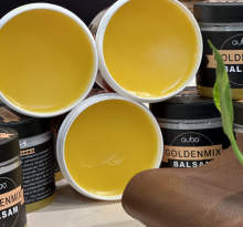GoldenMix Leather Balsam Black Art.238070 Натуральный бальзам для кожаных изделий и изделий из кожезаменителя , обуви (Golden Mix) 150ml