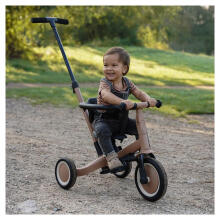 Little Dutch Pushbar Tricycle 4 in 1 Lio Art.T6080.MACCHIATO Bērnu trīsritenis ar rokturi
