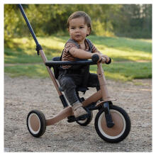 Little Dutch Pushbar Tricycle 4 in 1 Lio Art.T6080.MACCHIATO Bērnu trīsritenis ar rokturi