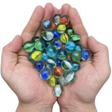 Marbles Glass Art.238797  Stikla bumbiņu komplekts,50 gab