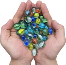Marbles Glass Art.238797  Stikla bumbiņu komplekts,50 gab