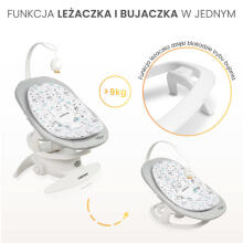 Bebe Basic Rocker Noco Art.239260 Grey Детский шезлонг-качели 2 в 1