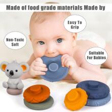 WOOPIE BABY 51718 3in1 set pyramid, blocks, teether