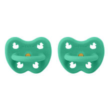Hevea Natural Rubber Pacifier Round Art.239427 Pop Of Green  Natural anatomical 3-36 month