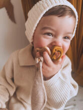 Hevea Natural Rubber Pacifier Anatomical Art.239430 Pop of Green Natural anatomical 3-36 month