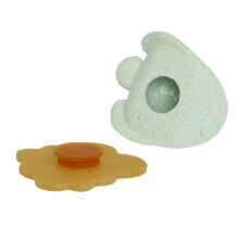 Hevea Set Rubber Bathing Toy Art.345031 Frosty White/Sage  Игрушек для ванны  из 100% натурального каучука 0+ мес.