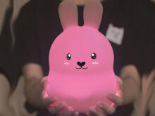 Kids Severno  Projector Rabbit Art.239838 Ночник детский силиконовый  Зайчик с пультом