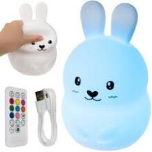 Kids Severno  Projector Rabbit Art.239838 Ночник детский силиконовый  Зайчик с пультом