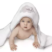 Bocialand Bath Towel  Art.BOC0220 Bear  Махровое полотенце с капюшоном 100x100см.