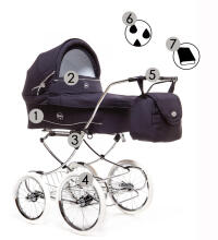 Arrue Elegance Nevada Art.240313  Children's exclusive, classic stroller 2 in 1