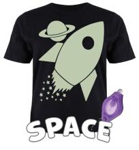 Splat Planet T-Shirt Space Art.SPG0031 Детская футболка (светится в темноте)