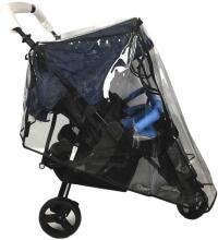 Universal Rain Cover for Twins Art.24047 Lietusplēve dvīnu ratiņiem