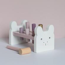 JaBaDaBaDo Hammerpeg Bunny Art.C2535  Wooden educational toy with a hammer