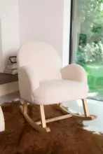 Childhome Rocking Chair Art.BB65182 Teddy Of White  Кресло-качалка для кормления