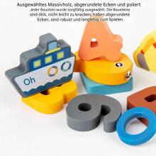 Wooden Puzzles Montessori 6 in 1  Art.241379   Деревянный пазл Монтессори
