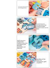 Wooden Puzzles Montessori 6 in 1  Art.241379   Деревянный пазл Монтессори