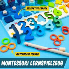 Faerly® Montessori Toy Magnetic Fishing Game  Art.241379   Деревянный пазл Монтессори