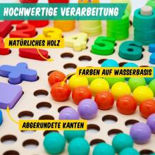 Faerly® Montessori Toy Magnetic Game 5 in 1 Art.241385 Koka puzle Montessori