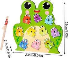 Generisch Magnetic Fishing Games Frog Art.241387 Koka puzle ar magnētiem Vardīte