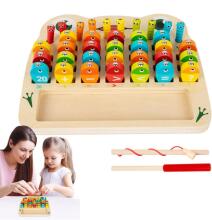 Riaisttd Fishing Wood Game Alphabet and Number Art.241388  Деревянный пазлна магнитах Буквы и Цифры