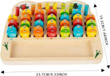 Riaisttd Fishing Wood Game Alphabet and Number Art.241388  Деревянный пазлна магнитах Буквы и Цифры