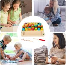 Riaisttd Fishing Wood Game Alphabet and Number Art.241388  Деревянный пазлна магнитах Буквы и Цифры