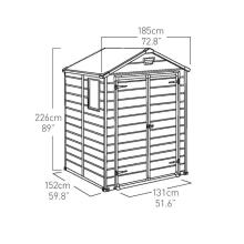 Garden shed Manor 6x5 DD beige
