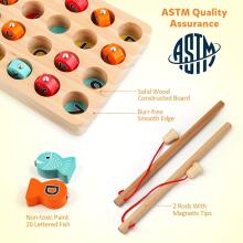 Coogam Wooden Magnetic Fishing Game  Art.241409 Деревянный пазл/рыбалка с магнитами