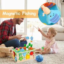 Focenat Montessori Wooden Toy 9-in-1 Art.241410    Деревянный пазл Монтессори