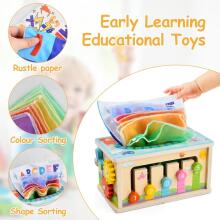 Focenat Montessori Wooden Toy 9-in-1 Art.241410    Деревянный пазл Монтессори