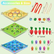 Uping Magnetic Fishing Game Art.241408 Montessori Wooden Puzzle Fishing