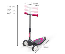 MILLY MALLY 4097 Qplay Scooter Mika rozā